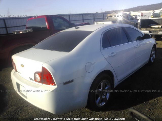 1G1ZC5EB1AF136800 - 2010 CHEVROLET MALIBU 1LT WHITE photo 4