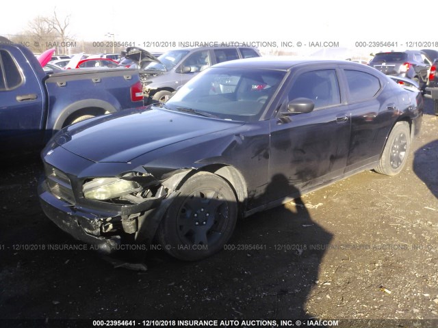 2B3KA43RX7H779101 - 2007 DODGE CHARGER SE/SXT BLACK photo 2