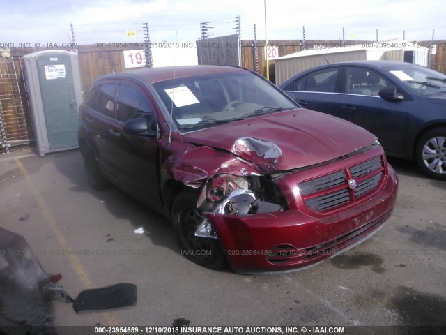 1B3HB28B57D511531 - 2007 DODGE CALIBER RED photo 1