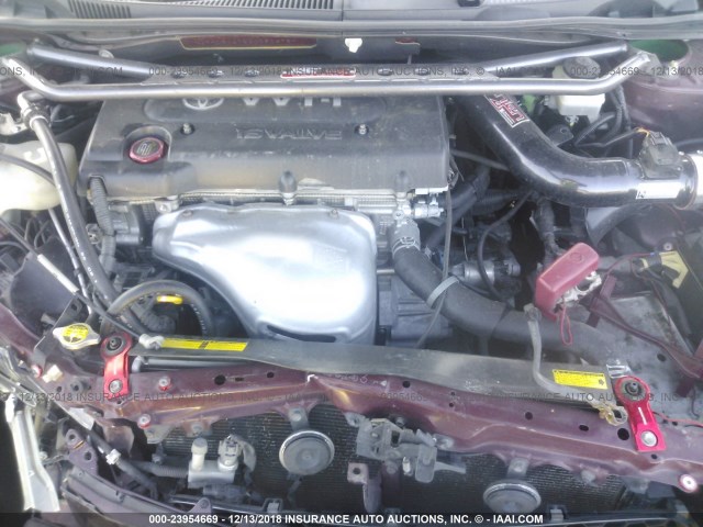 JTKDE167560090678 - 2006 TOYOTA SCION TC 栗色 照片 10