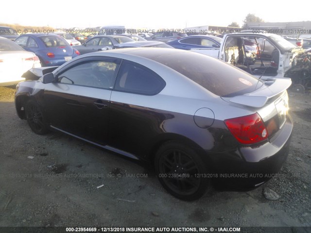 JTKDE167560090678 - 2006 TOYOTA SCION TC 栗色 照片 3