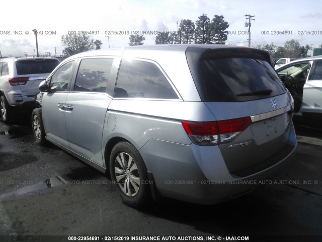 5FNRL5H68GB091907 - 2016 HONDA ODYSSEY EXL GRAY photo 3