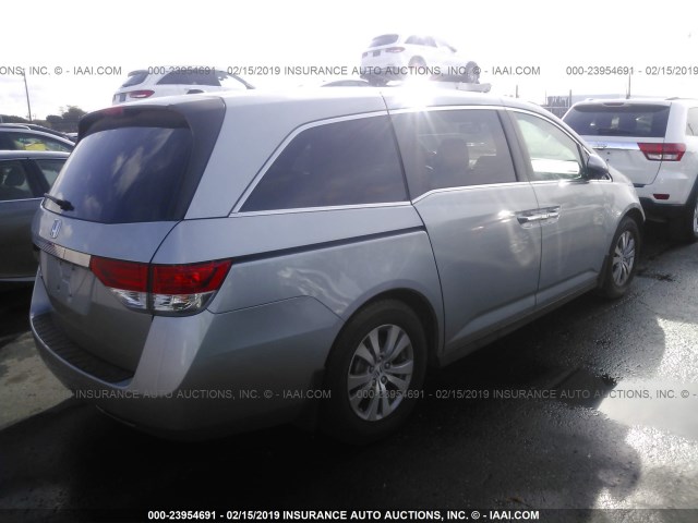 5FNRL5H68GB091907 - 2016 HONDA ODYSSEY EXL GRAY photo 4