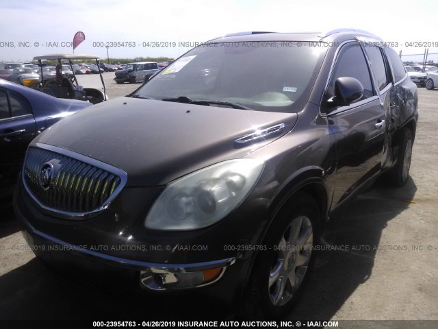 5GAER23DX9J128356 - 2009 BUICK ENCLAVE CXL BROWN photo 2