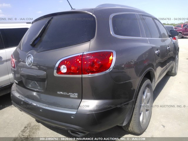 5GAER23DX9J128356 - 2009 BUICK ENCLAVE CXL BROWN photo 4