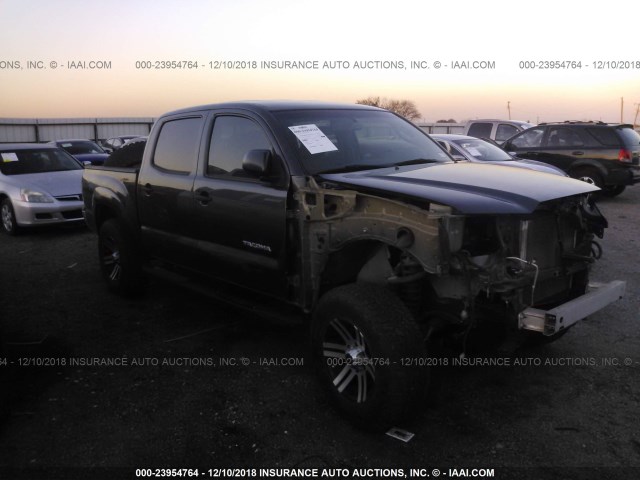 5TFJU4GN0DX044319 - 2013 TOYOTA TACOMA DOUBLE CAB PRERUNNER GRAY photo 1