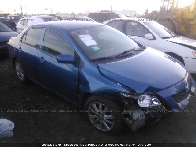 1NXBU40E59Z051639 - 2009 TOYOTA COROLLA S/LE/XLE BLUE photo 1