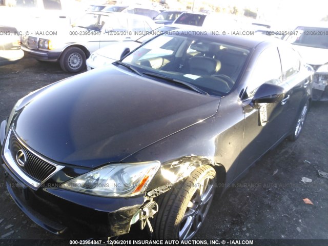 JTHBK262962003756 - 2006 LEXUS IS 250 BLACK photo 2