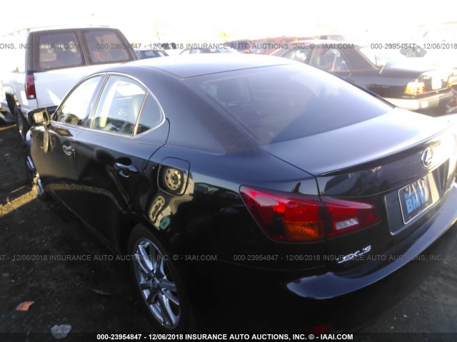 JTHBK262962003756 - 2006 LEXUS IS 250 BLACK photo 3