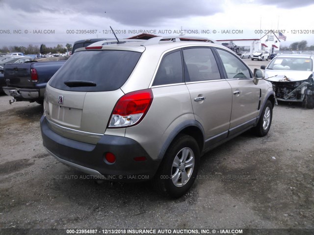 3GSCL33P48S689032 - 2008 SATURN VUE XE Champagne photo 4