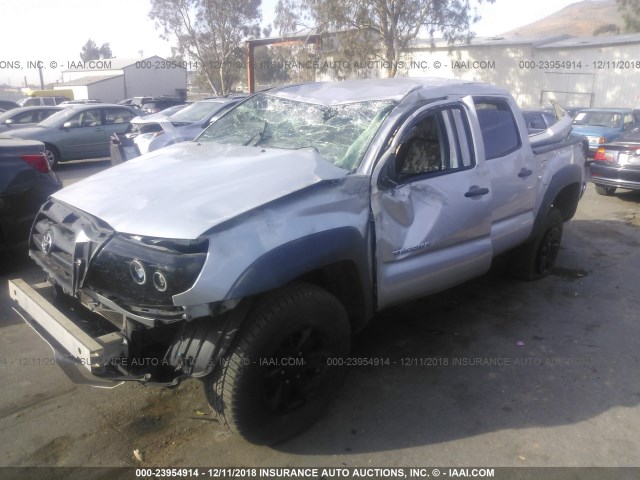 5TELU42N18Z569338 - 2008 TOYOTA TACOMA DOUBLE CAB 银色 照片 2