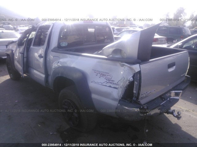 5TELU42N18Z569338 - 2008 TOYOTA TACOMA DOUBLE CAB 银色 照片 3