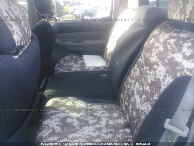 5TELU42N18Z569338 - 2008 TOYOTA TACOMA DOUBLE CAB 银色 照片 8