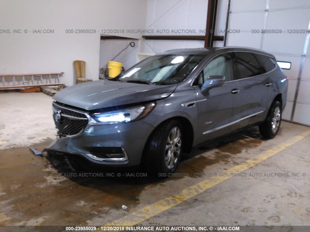 5GAEVCKW4KJ131795 - 2019 BUICK ENCLAVE AVENIR GRAY photo 2