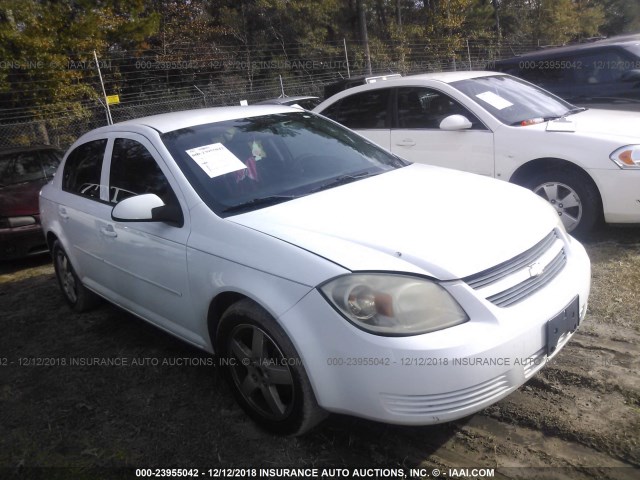 1G1AT58H897102095 - 2009 CHEVROLET COBALT LT WHITE photo 1