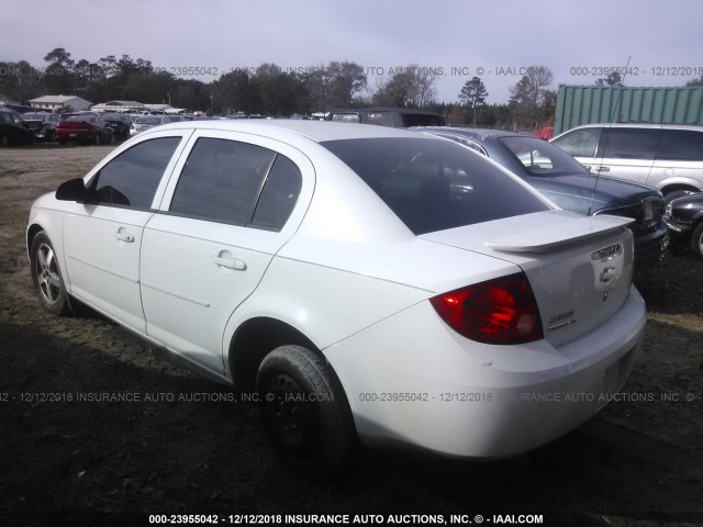 1G1AT58H897102095 - 2009 CHEVROLET COBALT LT WHITE photo 3