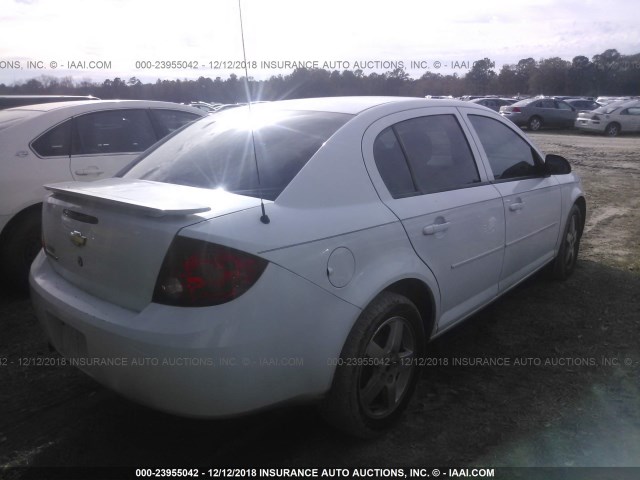 1G1AT58H897102095 - 2009 CHEVROLET COBALT LT WHITE photo 4