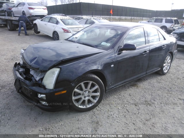 1G6DC67A650165006 - 2005 CADILLAC STS BLACK photo 2