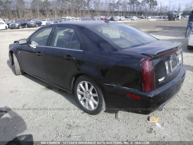 1G6DC67A650165006 - 2005 CADILLAC STS BLACK photo 3