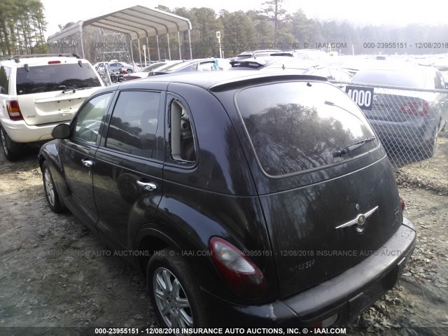 3A4FY58B57T587308 - 2007 CHRYSLER PT CRUISER TOURING BLACK photo 3