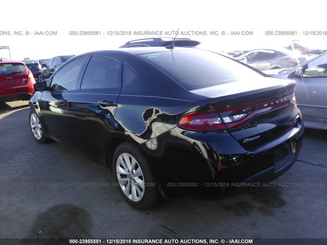 1C3CDFDHXED861789 - 2014 DODGE DART SE AERO BLACK photo 3