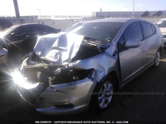 JHMZE2H72AS001810 - 2010 HONDA INSIGHT EX SILVER photo 2