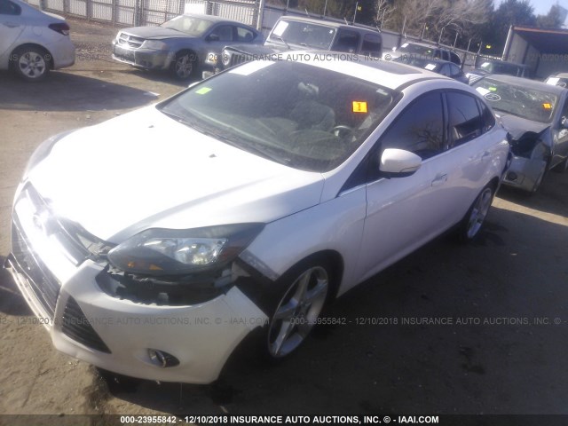 1FADP3J24DL169740 - 2013 FORD FOCUS TITANIUM WHITE photo 2