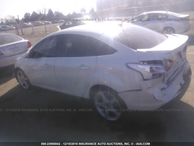 1FADP3J24DL169740 - 2013 FORD FOCUS TITANIUM WHITE photo 3