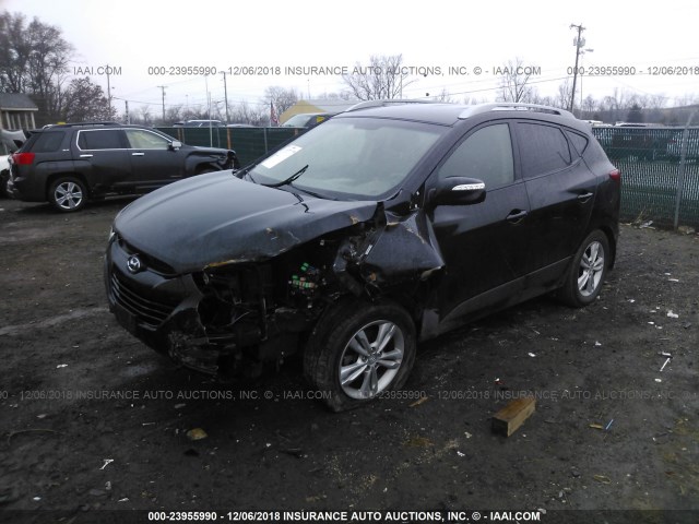 KM8JU3AC8DU558742 - 2013 HYUNDAI TUCSON GLS/LIMITED 黑色 照片 2
