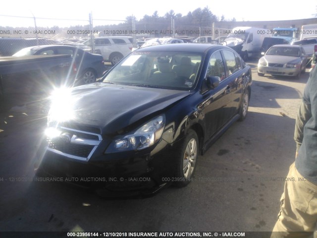 4S3BMBA61D3012352 - 2013 SUBARU LEGACY 2.5I BLACK photo 2