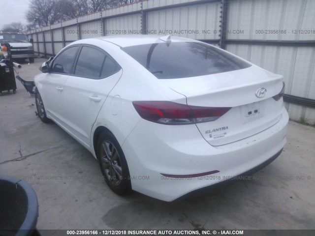 5NPD84LF3HH043036 - 2017 HYUNDAI ELANTRA SE/VALUE/LIMITED WHITE photo 3