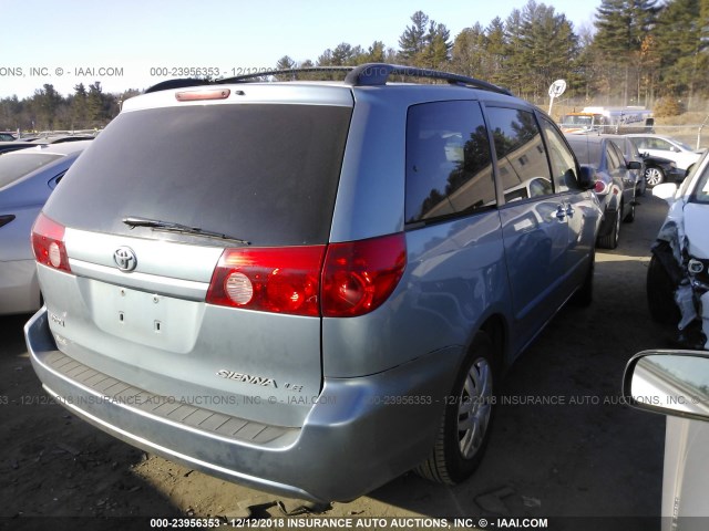 5TDZA23C36S580436 - 2006 TOYOTA SIENNA CE/LE BLUE photo 4