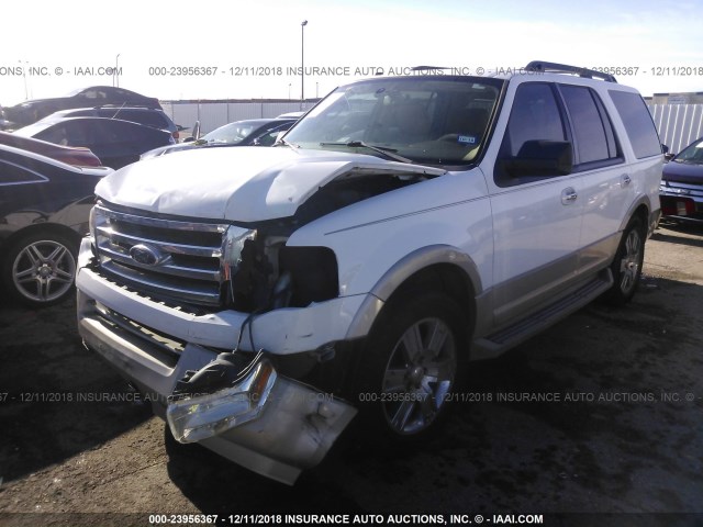 1FMJU1H56AEB73035 - 2010 FORD EXPEDITION EDDIE BAUER WHITE photo 2