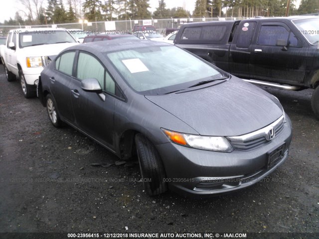 19XFB2F98CE315811 - 2012 HONDA CIVIC EXL GRAY photo 1