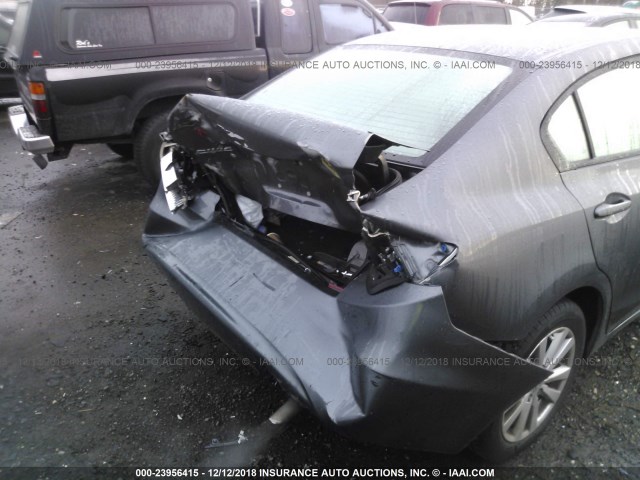 19XFB2F98CE315811 - 2012 HONDA CIVIC EXL GRAY photo 6