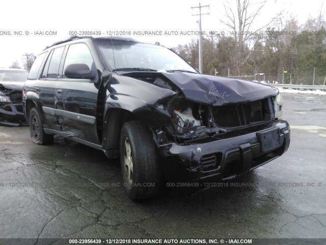 1GNDS13S142433021 - 2004 CHEVROLET TRAILBLAZER LS/LT BLACK photo 1