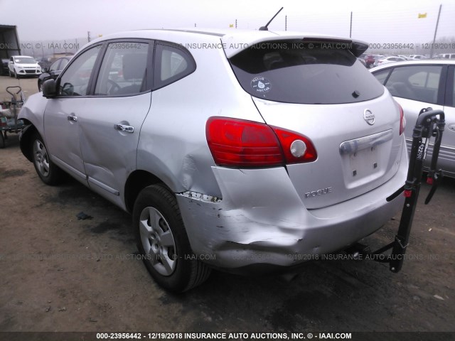 JN8AS5MVXBW682973 - 2011 NISSAN ROGUE S/SV/KROM SILVER photo 3