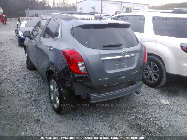 KL4CJCSB4FB202616 - 2015 BUICK ENCORE GRAY photo 3