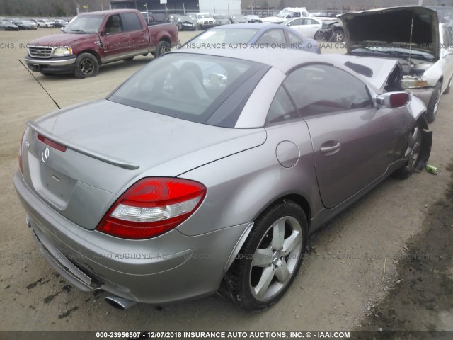 WDBWK56F15F031015 - 2005 MERCEDES-BENZ SLK 350 TAN photo 4