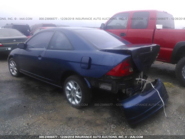 1HGEM21981L006228 - 2001 HONDA CIVIC SI/EX BLUE photo 3