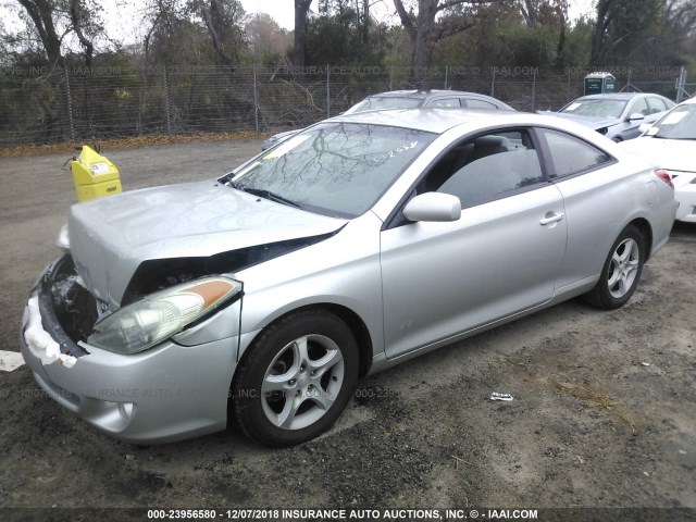 4T1CE38P74U872588 - 2004 TOYOTA CAMRY SOLARA SE/SLE SILVER photo 2