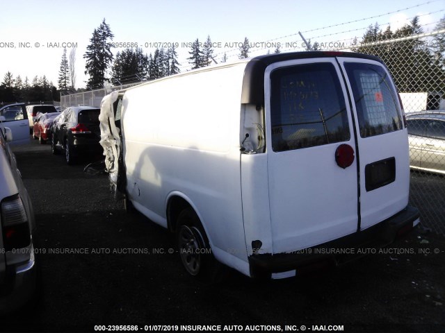 1GCSGAFX0E1154255 - 2014 CHEVROLET EXPRESS G1500  WHITE photo 3