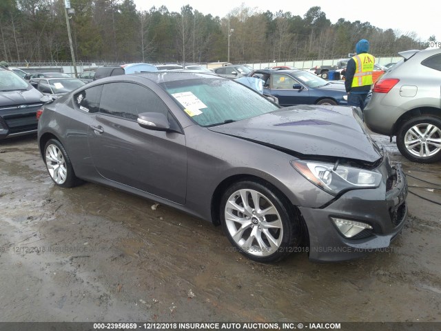 KMHHU6KJ0DU093659 - 2013 HYUNDAI GENESIS COUPE 3.8L GRAY photo 1