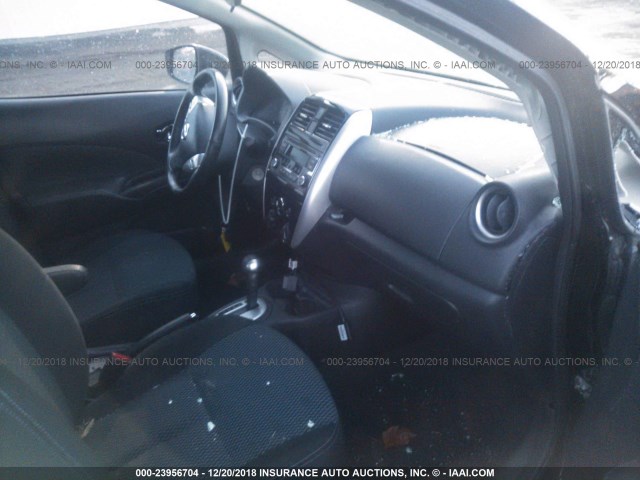 3N1CE2CP3FL410096 - 2015 NISSAN VERSA NOTE S/S PLUS/SV/SL/SR BLACK photo 5