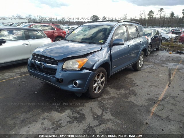 JTMYK4DV7A5027372 - 2010 TOYOTA RAV4 LIMITED BLUE photo 2