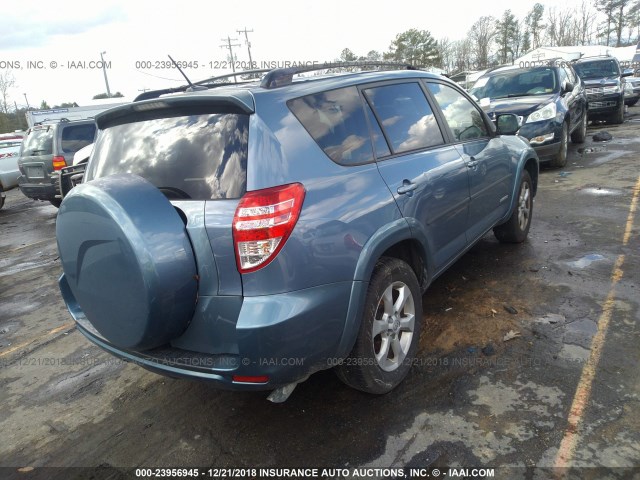 JTMYK4DV7A5027372 - 2010 TOYOTA RAV4 LIMITED BLUE photo 4