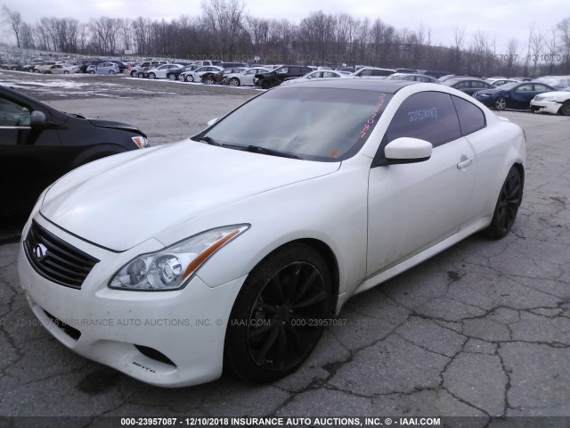 JNKCV64E78M130335 - 2008 INFINITI G37 JOURNEY/SPORT WHITE photo 2