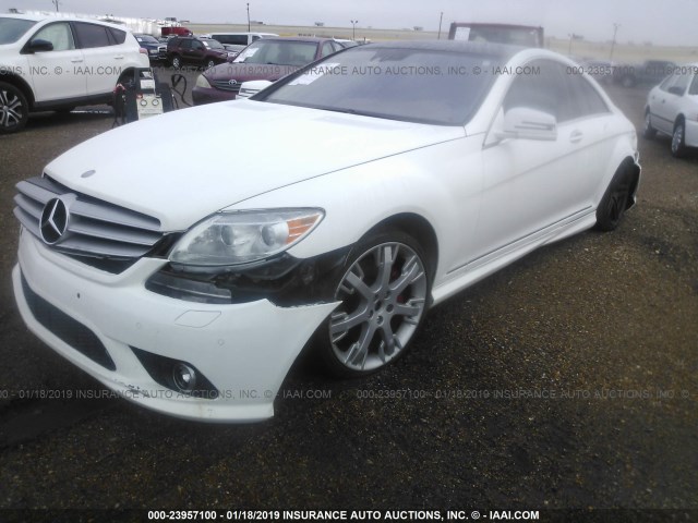 WDDEJ8GB9AA024825 - 2010 MERCEDES-BENZ CL 550 4MATIC WHITE photo 2