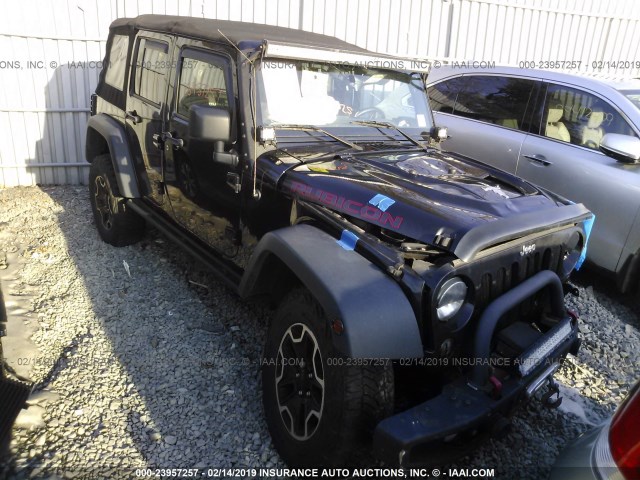 1C4BJWFG9FL528141 - 2015 JEEP WRANGLER UNLIMITE RUBICON BLACK photo 1