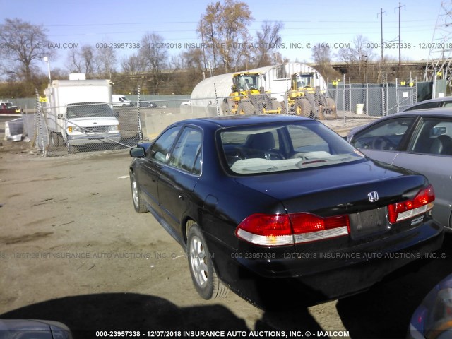 1HGCG66802A140511 - 2002 HONDA ACCORD EX/SE BLACK photo 3